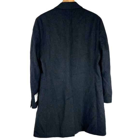 Kenneth Cole Reaction NWT Men's Raburn Wool Blend Top Coat Size 38R Dark Gray - Picture 4 of 11